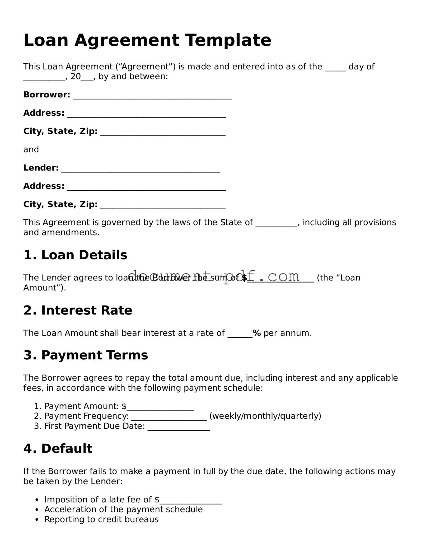 Attorney-Approved Loan Agreement Document