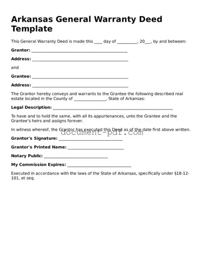 Attorney-Verified Arkansas Deed Template