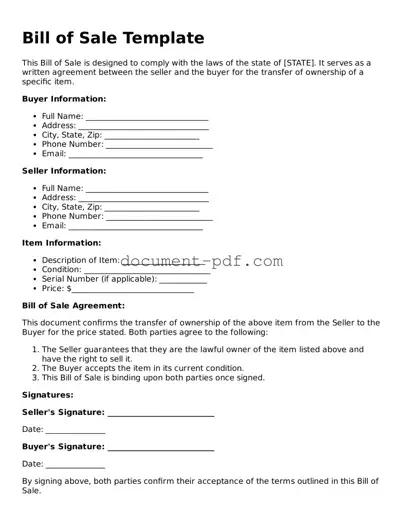 Attorney-Approved Bill of Sale Document