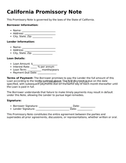 Attorney-Verified California Promissory Note Template