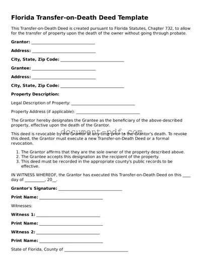 Attorney-Verified Florida Transfer-on-Death Deed Template