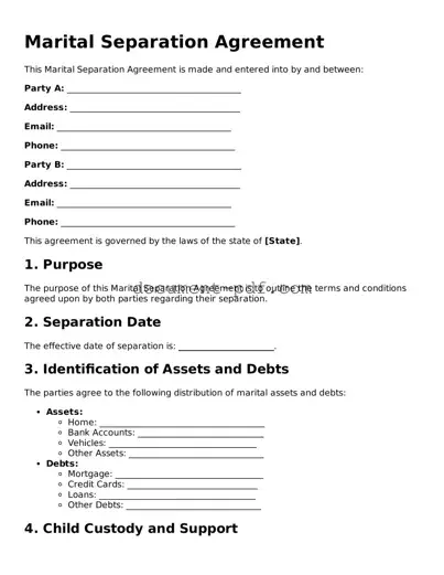Attorney-Approved Marital Separation Agreement Document