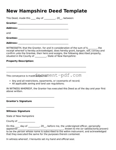 Attorney-Verified New Hampshire Deed Template