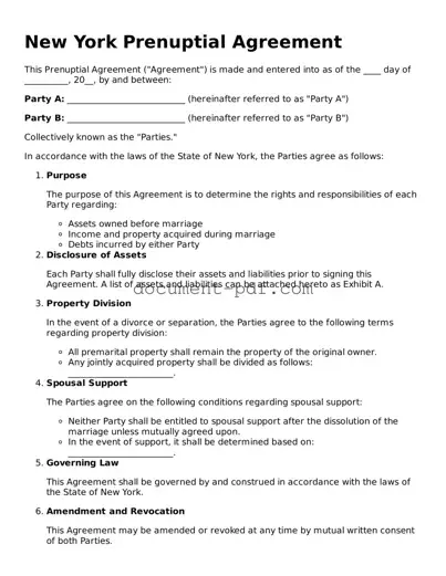 Attorney-Verified New York Prenuptial Agreement Template