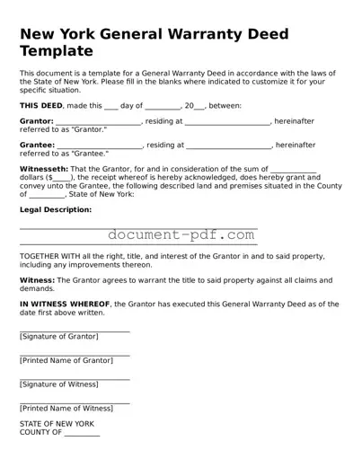 Attorney-Verified New York Deed Template