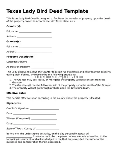 Attorney-Verified Texas Lady Bird Deed Template