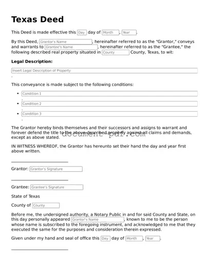 Attorney-Verified Texas Deed Template
