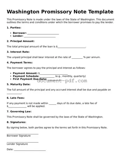 Attorney-Verified Washington Promissory Note Template