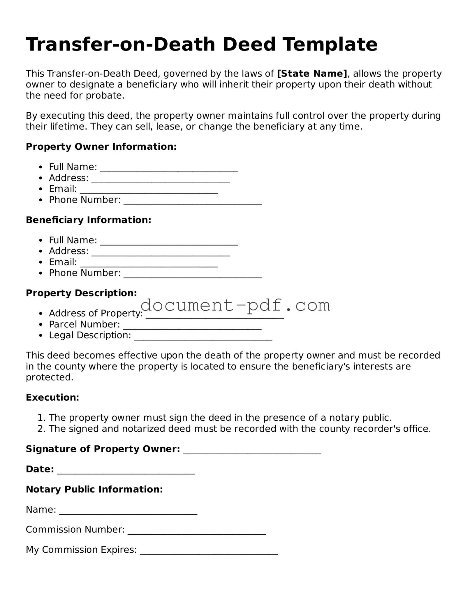 Attorney-Approved Transfer-on-Death Deed Document