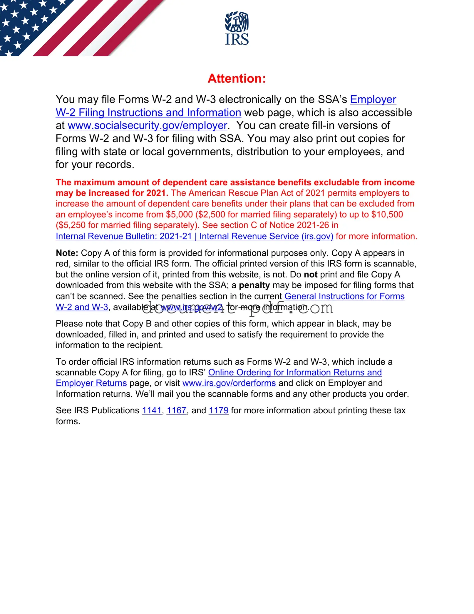 Blank IRS W-2 PDF Form